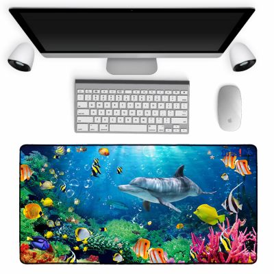 Most popular custom picture low MOQ large keyboard mat gaming mouse pad